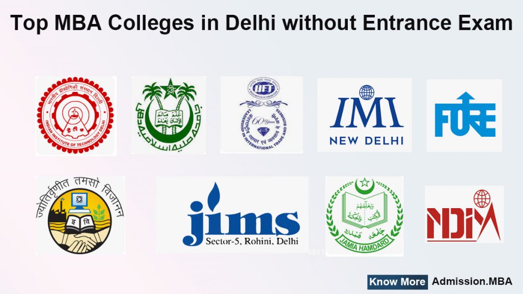 Top MBA Colleges in Delhi without Entrance Exam
